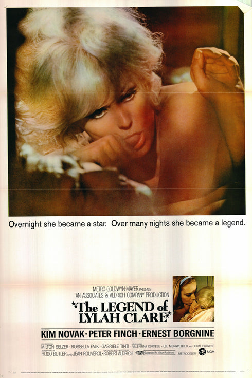 the legend of lylah clare 1968 one sheet poster folded and rolled